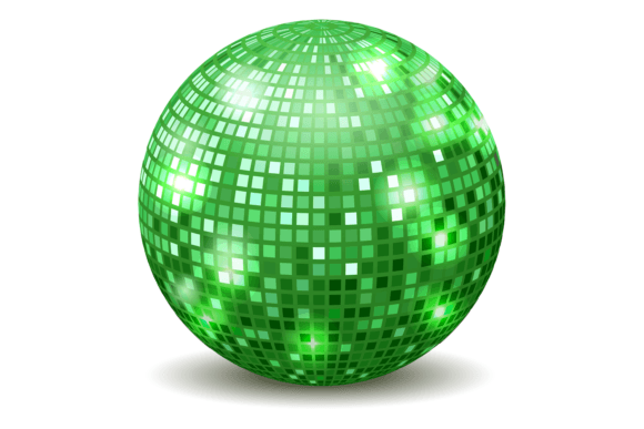 Download Green Mirror Ball. Nightclub Dance Party - Club Collection